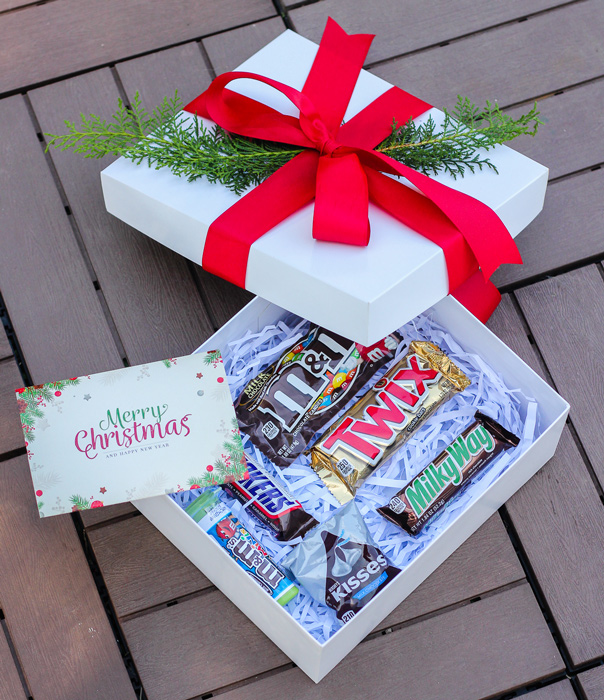 caja blanca basic para #regalos de #navidad #lafiestadeolivia