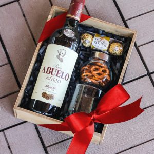 regalo navideño con ron