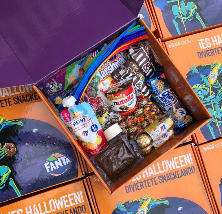 regalo con dulces halloween