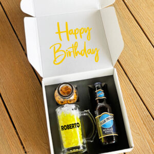regalo con cerveza